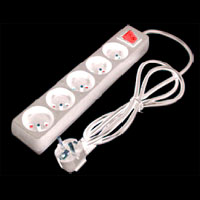 Barrette de 5 prises + interrupteur