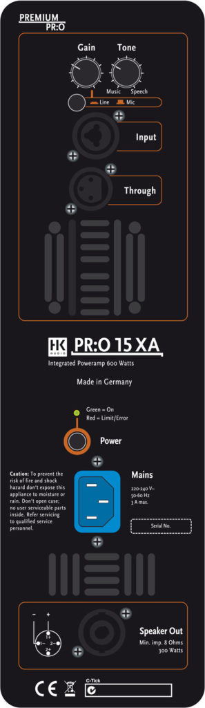 Enceinte Face/Retour amplifiée HK AUDIO PRO15XA – Image 3