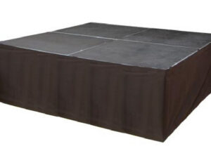 Jupe de scène coton gratté noir 4m